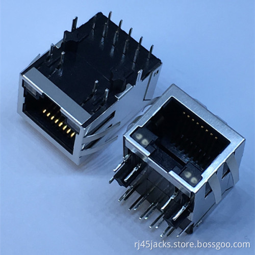 TRP 6605444-6 YKGD-8339NL 1000 Base-T Single Port Through Hole RJ45 Magnetic Jack Connectors